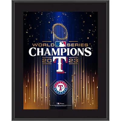 Texas Rangers 2023 World Series Champions 10.5" x 13" Sublimated Plaque