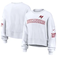 Women's Nike White Tampa Bay Buccaneers Oversized Pullover Sweatshirt