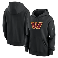 Women's Nike Black Washington Commanders Club Fleece Pullover Hoodie