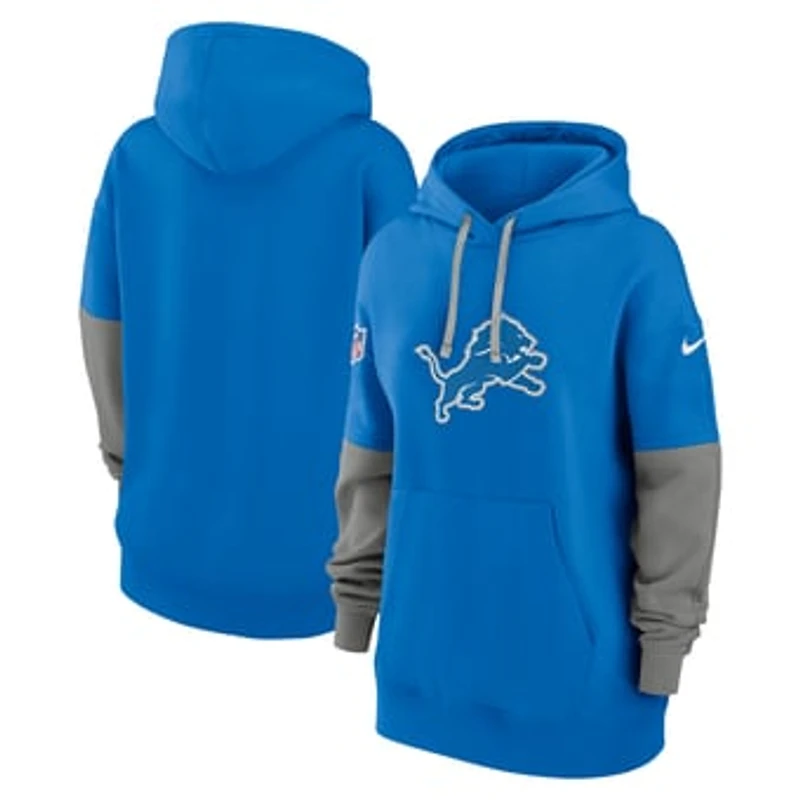 Women's Nike Blue Detroit Lions Sideline Essential Hoodie