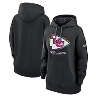 Women's Nike  Black Kansas City Chiefs 2024 NFL Crucial Catch Club Pullover Hoodie