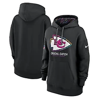 Women's Nike  Black Kansas City Chiefs 2024 NFL Crucial Catch Club Pullover Hoodie