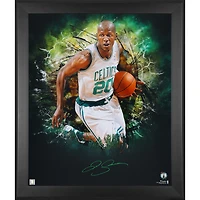Ray Allen Boston Celtics Autographed Framed 20 " x 24" In Focus Photograph