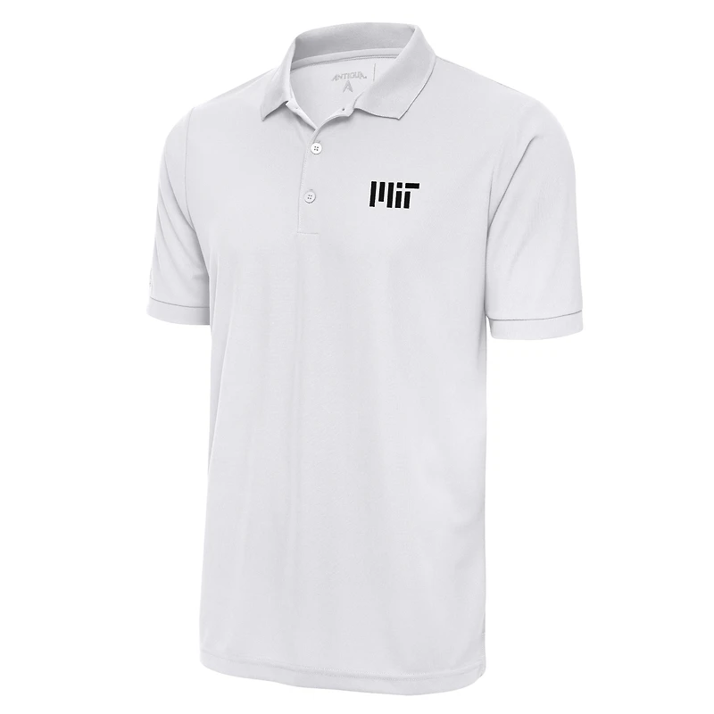 Men's Antigua White MIT Engineers Legacy Pique Polo