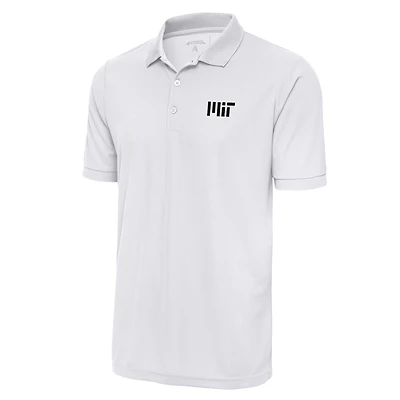 Men's Antigua White MIT Engineers Legacy Pique Polo