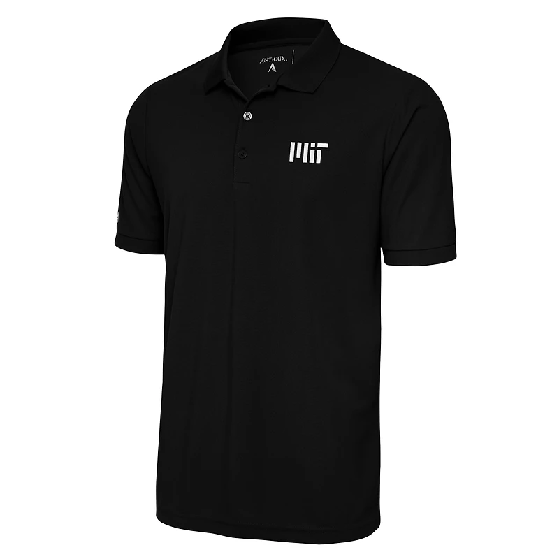 Men's Antigua Black MIT Engineers Legacy Pique Polo