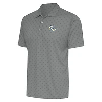 Men's Antigua  Steel George Washington University Spark Polo