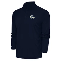 Men's Antigua  Navy George Washington University Tribute Quarter-Zip Pullover Top