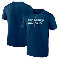 Men's Fanatics  Deep Sea Blue Seattle Kraken Authentic Pro Core Primary T-Shirt