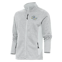 Women's Antigua  Gray George Washington University Full-Zip Course Jacket