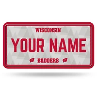 Wisconsin Badgers 6" x 12" Personalized License Plate