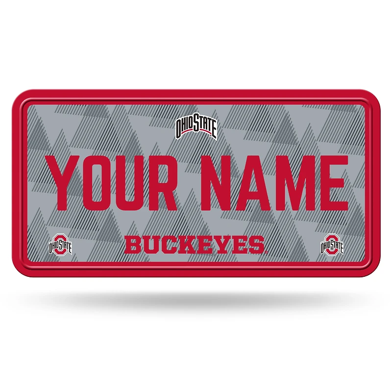 Ohio State Buckeyes 6" x 12" Personalized License Plate
