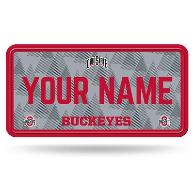 Ohio State Buckeyes 6" x 12" Personalized License Plate