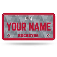 Ohio State Buckeyes 6" x 12" Personalized License Plate