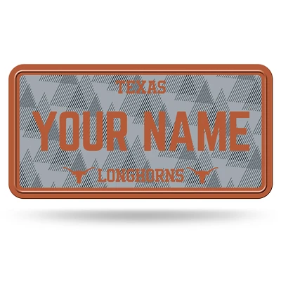 Texas Longhorns 6" x 12" Personalized License Plate