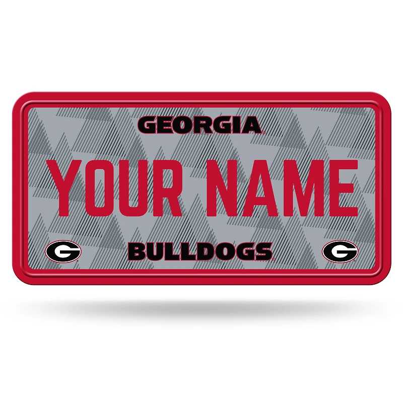 Georgia Bulldogs 6" x 12" Personalized License Plate