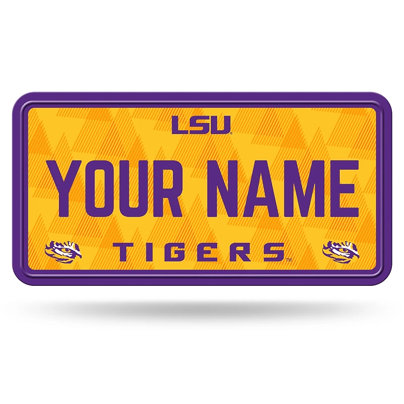LSU Tigers 6" x 12" Personalized License Plate