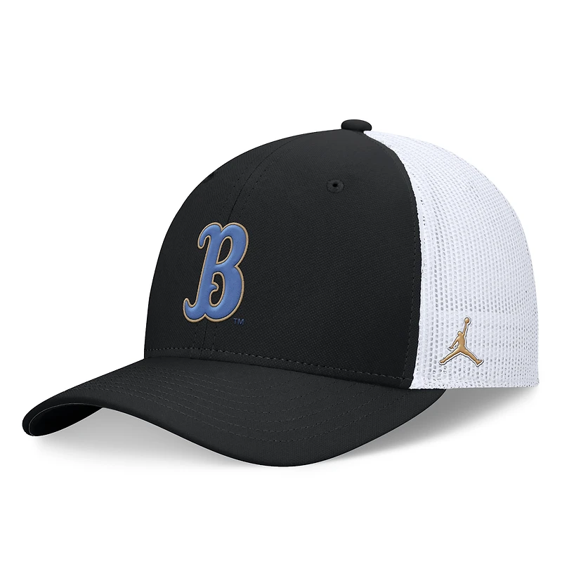 Men's Jordan Brand Black UCLA Bruins On-Field Rise Futura Performance Flex Hat