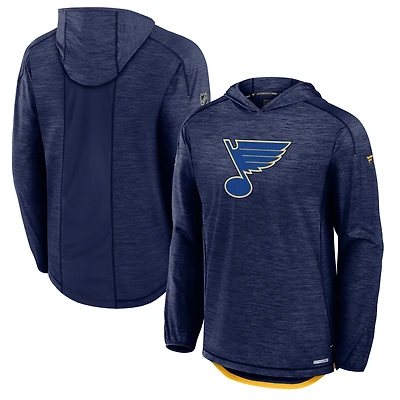 Men's Fanatics  Navy St. Louis Blues Authentic Pro Rink Lightweight Pullover Hoodie