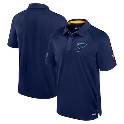 Men's Fanatics  Navy St. Louis Blues Authentic Pro Rink Polo