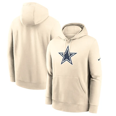 Men's Nike Natural Dallas Cowboys Primetime Club Logo Hoodie