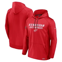 Men's Fanatics  Red Detroit Red Wings Authentic Pro Rink Fleece Pullover Hoodie