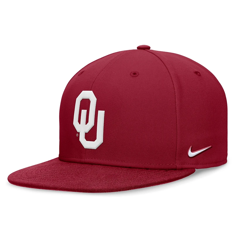 Men's Nike Crimson Oklahoma Sooners On-Field Pro Fitted Hat