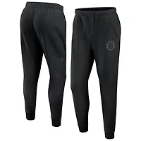 Men's Fanatics  Black Boston Bruins Authentic Pro Road Fleece Sweatpants