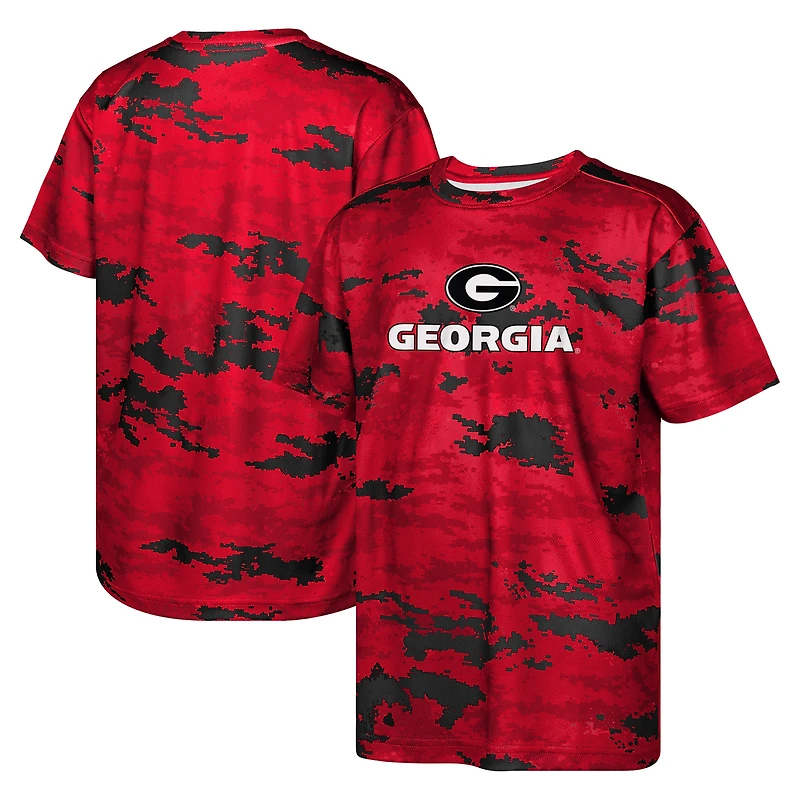 Youth Red Georgia Bulldogs Scrimmage Sublimated T-Shirt