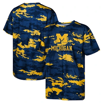 Youth Navy Michigan Wolverines Scrimmage Sublimated T-Shirt