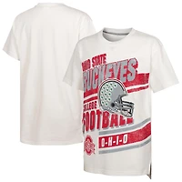 Youth White Ohio State Buckeyes Let's Get Loud Oversized T-Shirt