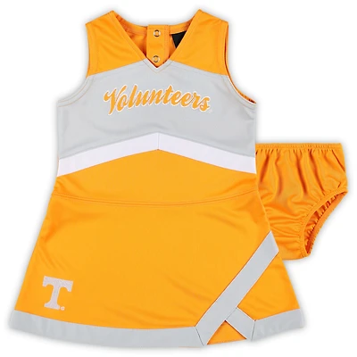 Girls Preschool Tennessee Orange Tennessee Volunteers Two-Piece Cheer Captain Jumper Dress & Bloomers Set