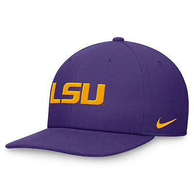 Men's Nike Purple LSU Tigers On-Field Pro Bill Snapback Hat