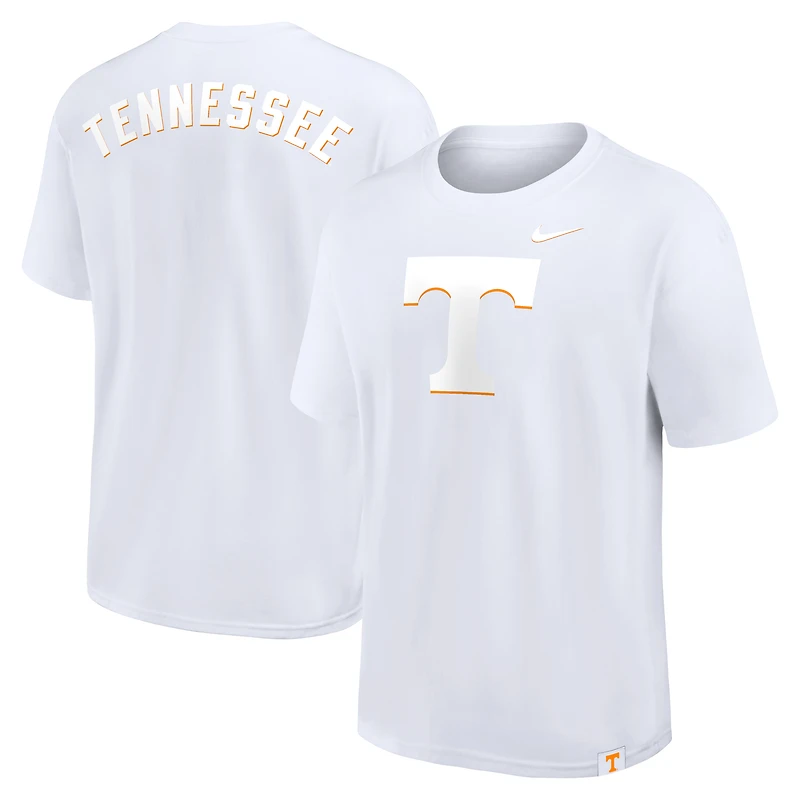 Men's Nike White Tennessee Volunteers Statement 2-Hit Max90 T-Shirt