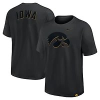 Men's Nike Black Iowa Hawkeyes Statement 2-Hit Max90 T-Shirt