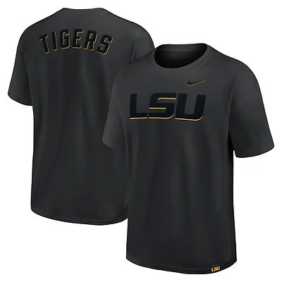 Men's Nike Black LSU Tigers Statement 2-Hit Max90 T-Shirt