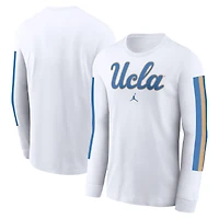 Men's Jordan Brand White UCLA Bruins Local Spirit Slogan Long Sleeve T-Shirt