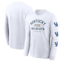 Men's Nike White Kentucky Wildcats Primetime Classic Location Long Sleeve T-Shirt