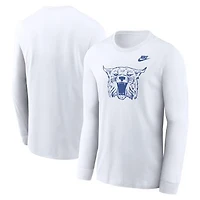 Men's Nike White Kentucky Wildcats Legacy Primary Logo Long Sleeve T-Shirt