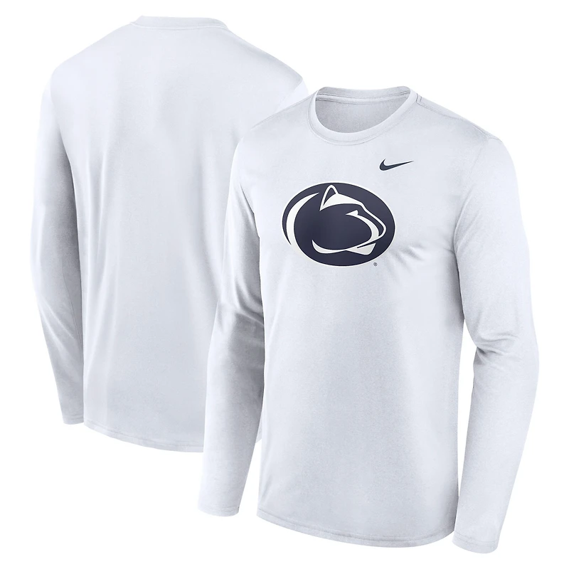 Men's Nike White Penn State Nittany Lions Primetime Primary Legend Long Sleeve T-Shirt