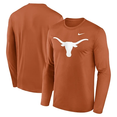 Men's Nike Texas Orange Texas Longhorns Primetime Primary Legend Long Sleeve T-Shirt