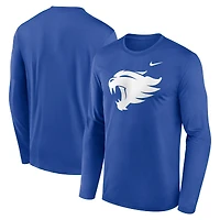 Men's Nike Royal Kentucky Wildcats Primetime Alternate Logo Legend Performance Long Sleeve T-Shirt