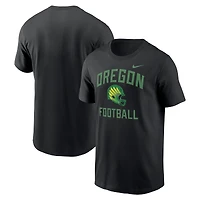 Men's Nike Black Oregon Ducks Campus Football Helmet T-Shirt