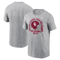Men's Jordan Brand Heather Gray Oklahoma Sooners Local Song T-Shirt