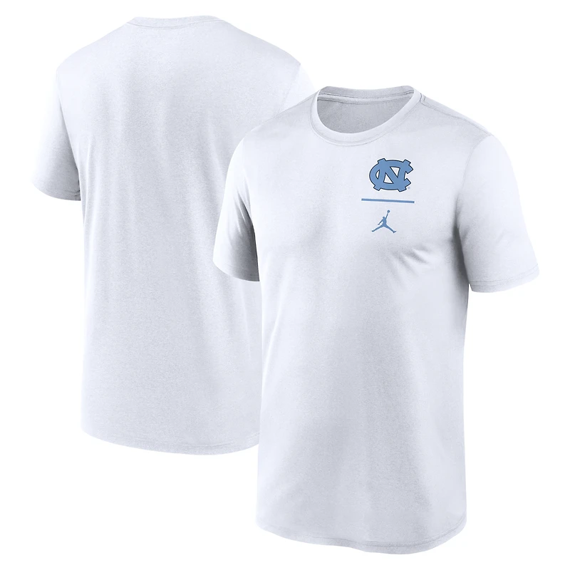 Men's Jordan Brand White North Carolina Tar Heels Primary Logo Legend Performance T-Shirt
