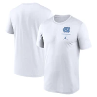 Men's Jordan Brand White North Carolina Tar Heels Primary Logo Legend Performance T-Shirt