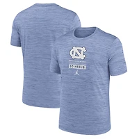 Men's Jordan Brand  Carolina Blue North Carolina Tar Heels Campus Center Block Velocity Performance T-Shirt