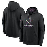 Men's Nike Black Dallas Cowboys 2024 NFL Crucial Catch Club Pullover Hoodie