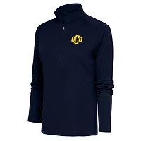 Women's Antigua  Navy Central Oklahoma Bronchos  Tribute Half-Zip Top