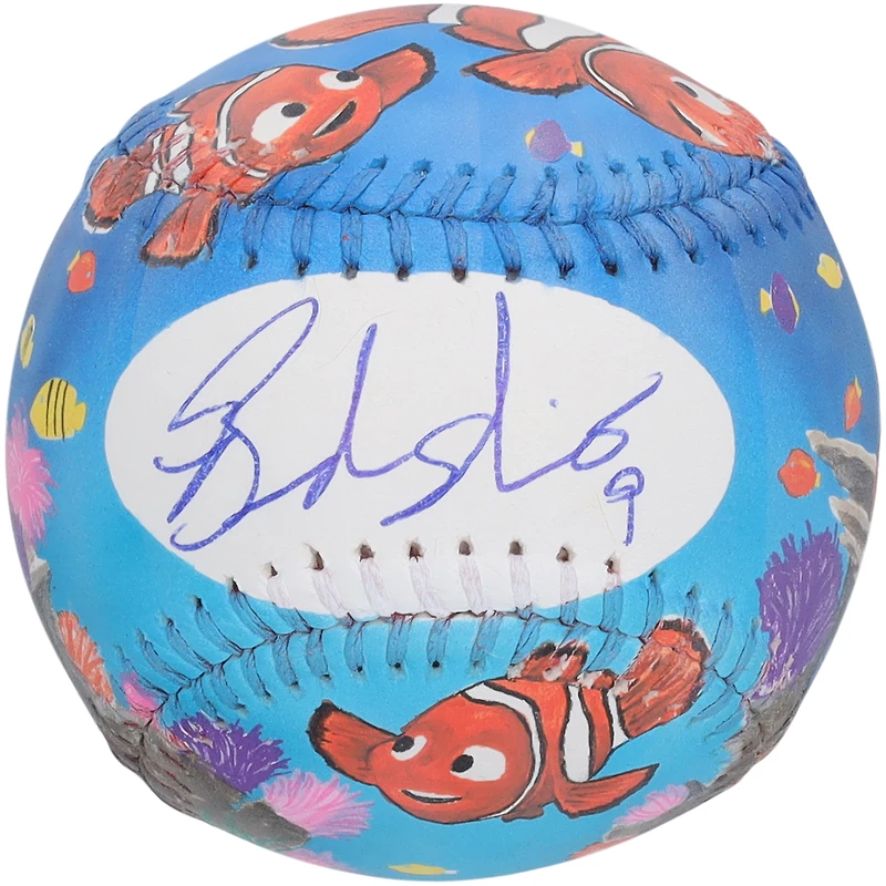 Brandon Nimmo New York Mets Autographed Baseball - Art by Stadium Custom Kicks - Limited Edition 1 of 1 - XP14005694